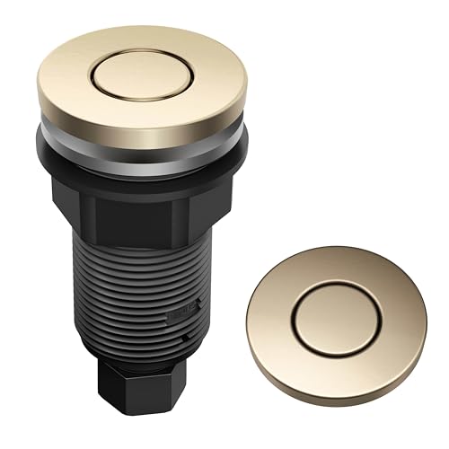 KRAUS FlatTop Garbage Disposal Air Switch Button in SpotFree Antique Champagne Bronze KWDB20SFACB - Image 1