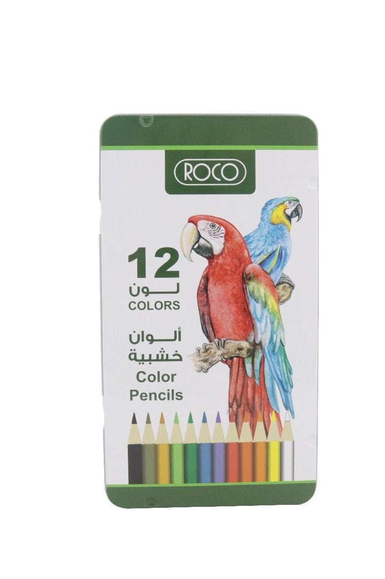 روكو مجموعة أقلام تلوين ألوان متنوعة ١٢ لونًا - Image 1