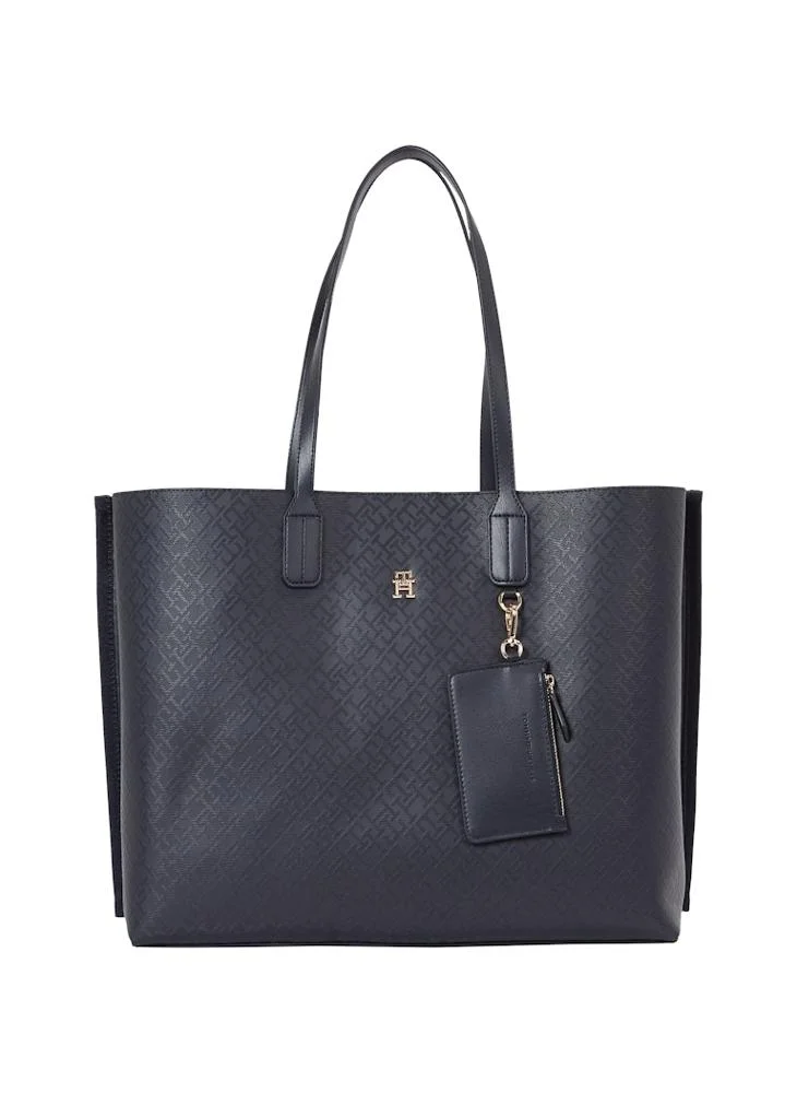 TOMMY HILFIGER Logo Detail Zip Over Tote