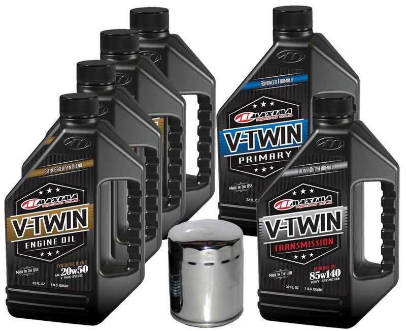 MaximaHiflofiltro VTTOCK22 Complete Engine Oil Change Kit for VTwin Synthetic Blend Harley Davidson Twin Cam 6 Quart