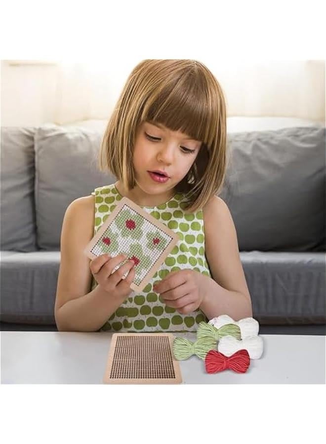 Needle Coaster Set, Embroidery Yarn Kit, Needlepoint Stitching Kit, Needlepoint Coaster, Hand Embroidery Coaster Kit, Coaster Making Kit, Needlepoint Craft Kit - Image 3