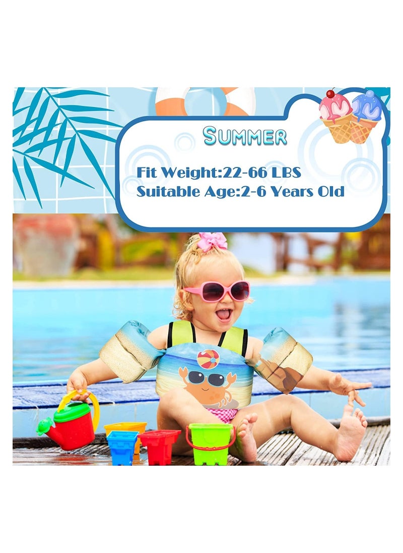 Cool Baby Style COOLBABY Kids Swimming Vest For Kids Learning to Swim Training Baby Safe Swimming Aid Jacket For 2- 6 Years Old Baby Arm Wings (10-30kg)  - Image 2