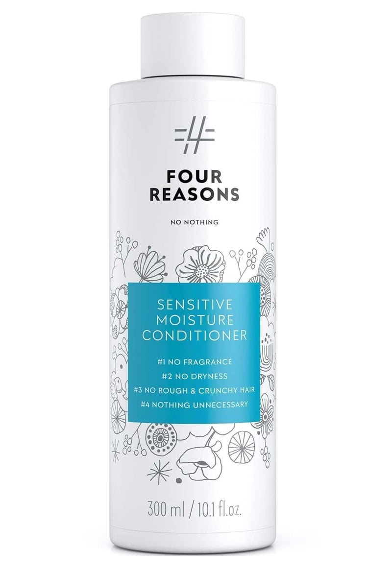 No nothing Sensitive Moisture Conditioner  Fragrance Free Conditioner For Dry Hair  Hypoallergenic Unscented Moisturizing Conditioner for Sensitive Scalp and Skin  Paraben Free Vegan  1015 oz