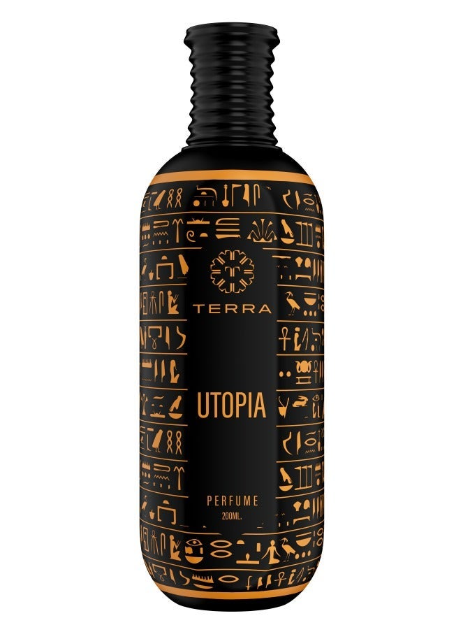 تيرا عطر يوتوبيا | فخامة جلدية بلمسة زعفران راقية للجنسين | 200 مل - Image 1