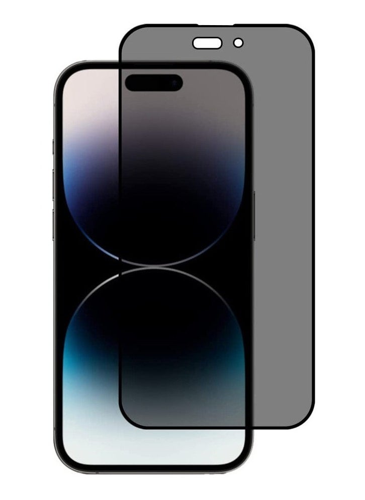 Houmt - Privacy Screen Protector for iPhone 14 Pro 6.1 inch 2022 Anti Spy 9H Tempered Glass Edge to Edge Full Coverage - Image 1