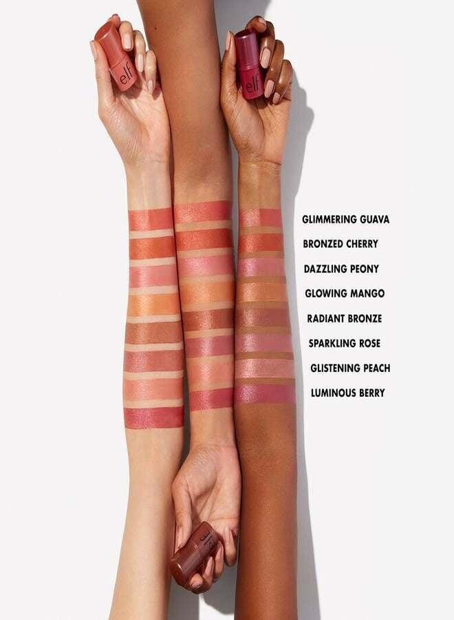 elf e.l.f. Monochromatic Multi Stick – Glimmering Guava | Cream-to-Powder Multi-Use Blush, Lip & Eye Color Stick with Shea Butter & Vitamin E – 4.4 g - Image 5