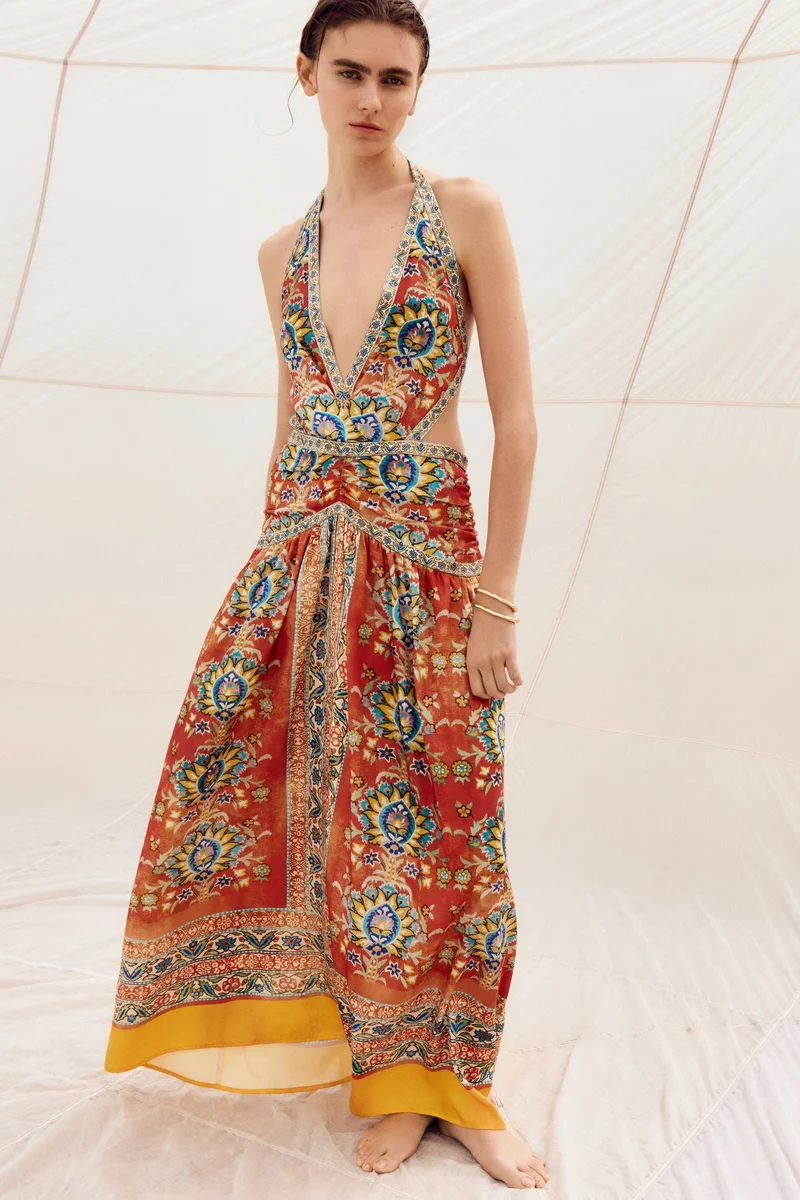 H&M Open-back halterneck dress