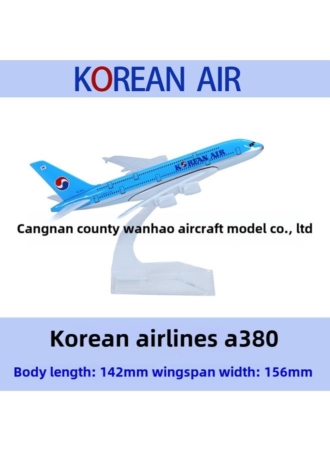 Special 15 Yuan A380 Aircraft Model 16cm Original Model UAE Malaysia Airlines KT Powder Gift Collection Alloy Simulation-Color:A380 Federal FedEx - Image 3