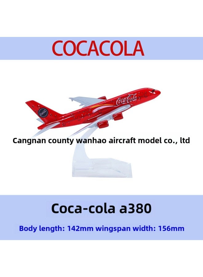 Special 15 Yuan A380 Aircraft Model 16cm Original Model UAE Malaysia Airlines KT Powder Gift Collection Alloy Simulation-Color:A380 Federal FedEx - Image 4