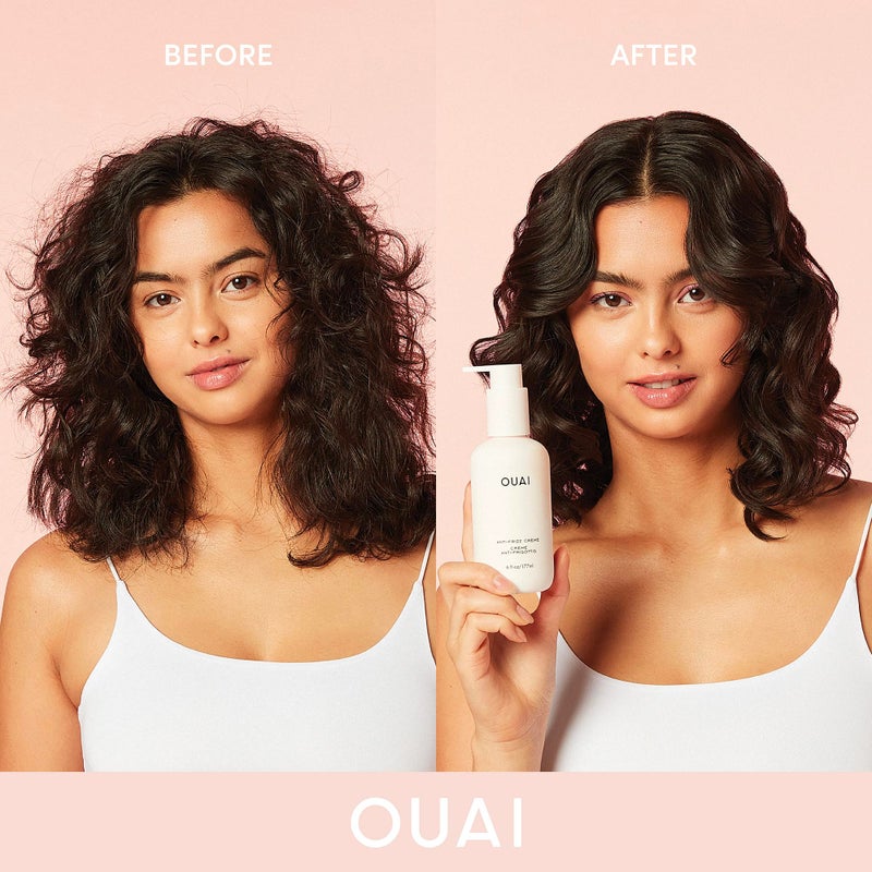 OUAI Anti Frizz Cream - Moisturizing Hair Cream with Frizz Control & Heat Protection - Provides Lasting Hydration with Jackfruit & Beetroot Extract - Paraben, Phthalate & Sulfate Free (6 oz) - Image 3