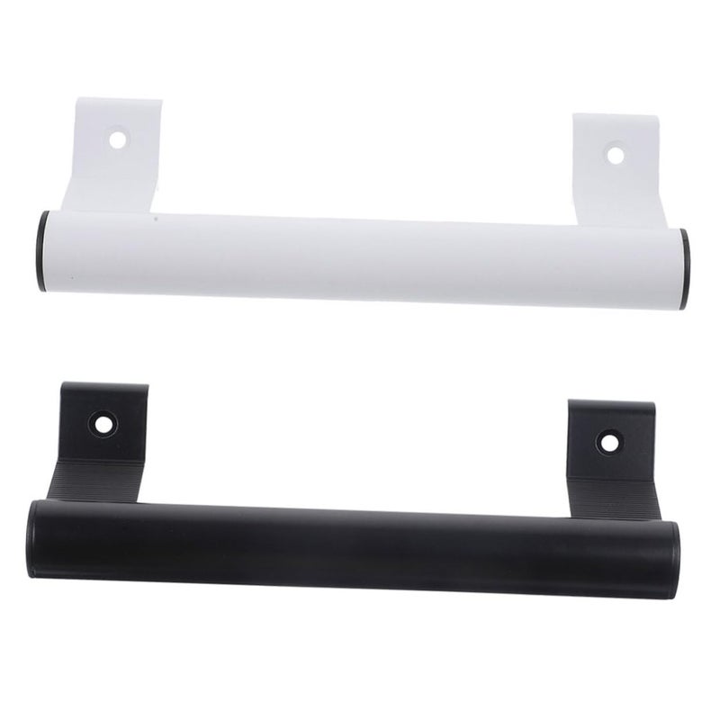 مقبض منزلقة من سبائك الألومنيوم المضغوطة باللونين الأسود والأبيض للخزائن والتراسات سهلة التركيب - Image 2