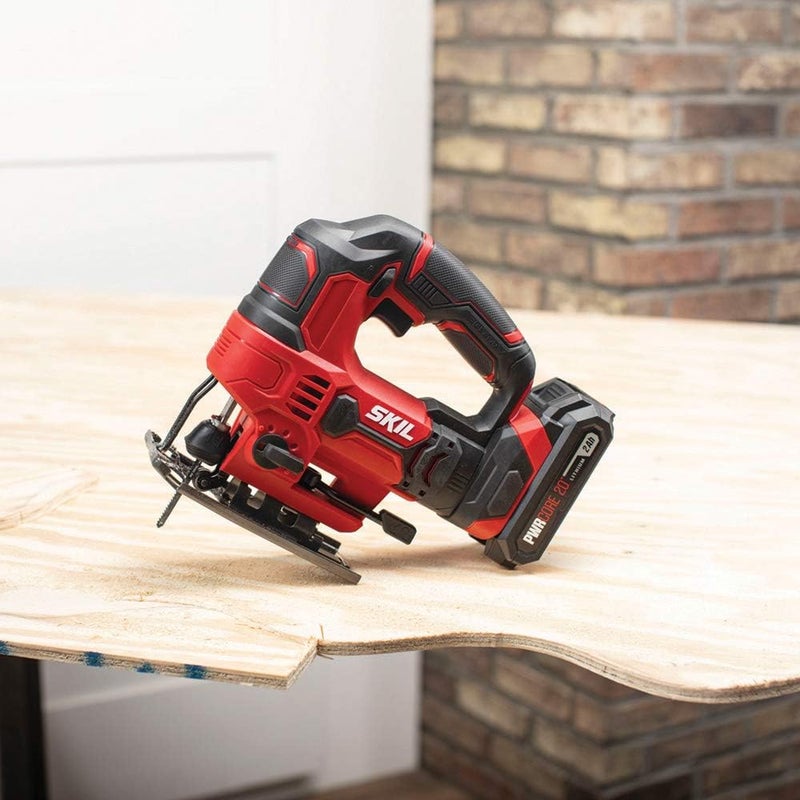 SKIL PWR CORE 20V 7/8 Inch Stroke Length Jigsaw Includes 2.0Ah PWR CORE 20 Lithium Battery and Charger - JS820302 - Image 2
