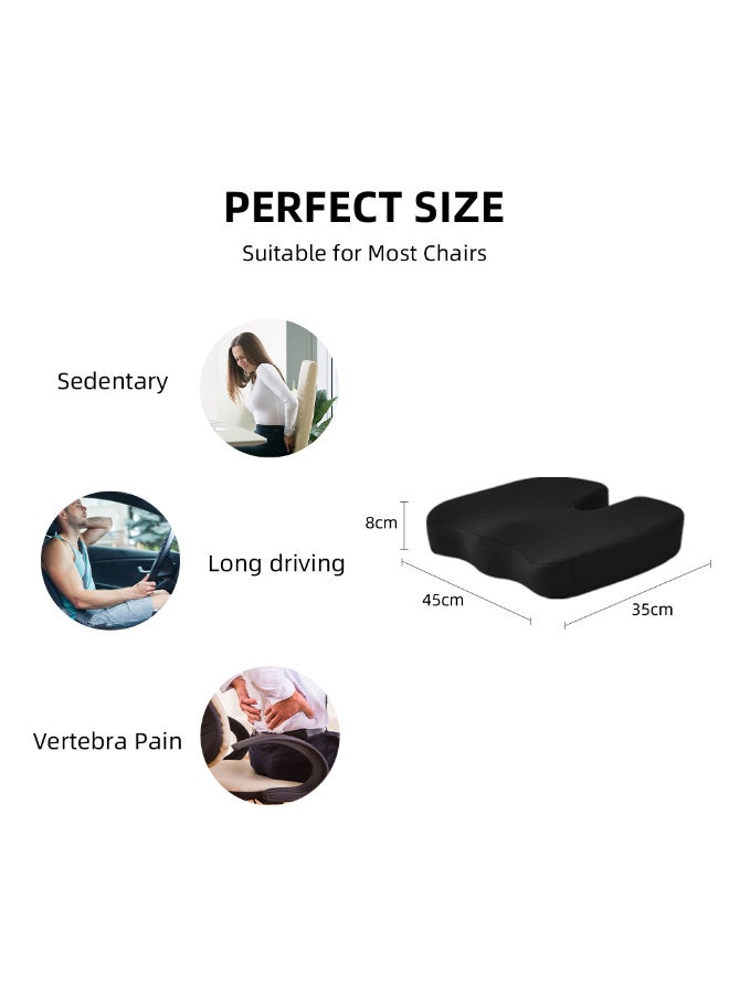 TANGBLIB Medical-Grade memory Foam seat Pad for Hemorrhoid Pain and Lower Back Spine, Disk and Cartilage Slipping - Image 3