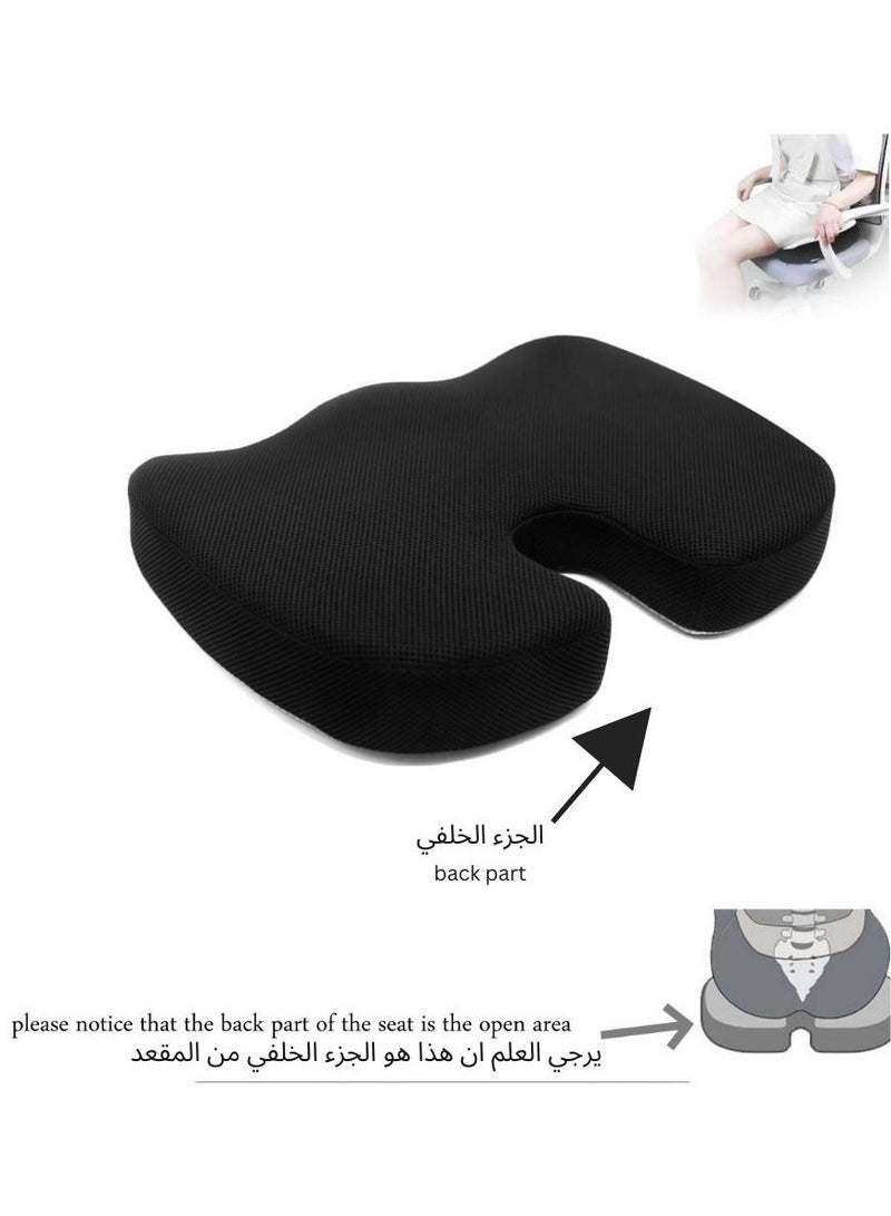 TANGBLIB Medical-Grade memory Foam seat Pad for Hemorrhoid Pain and Lower Back Spine, Disk and Cartilage Slipping - Image 2