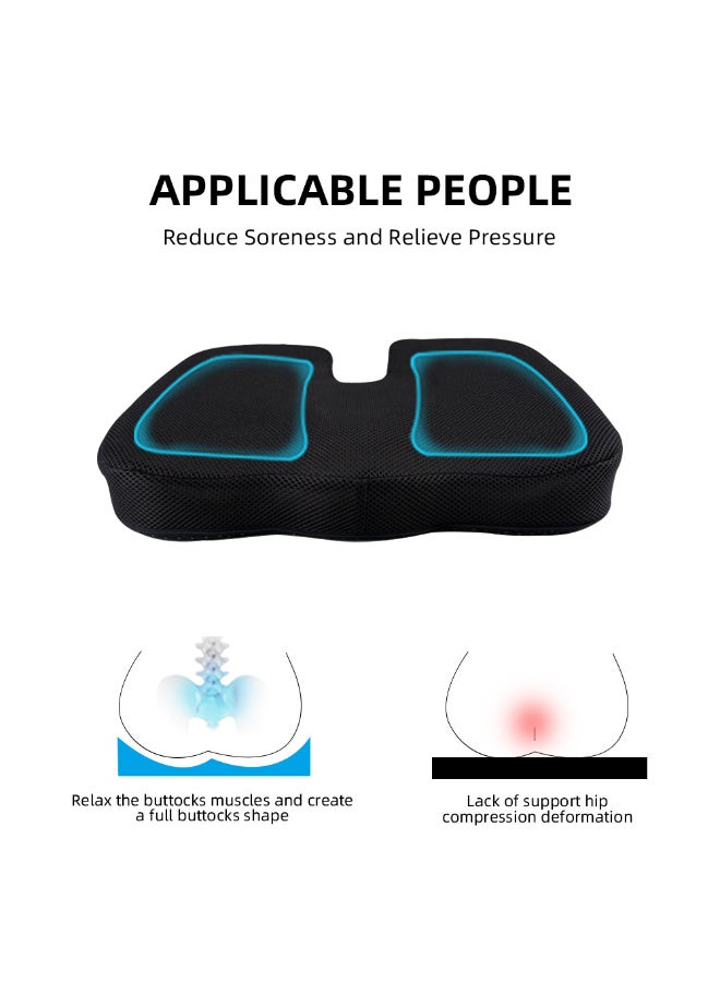 TANGBLIB Medical-Grade memory Foam seat Pad for Hemorrhoid Pain and Lower Back Spine, Disk and Cartilage Slipping - Image 5