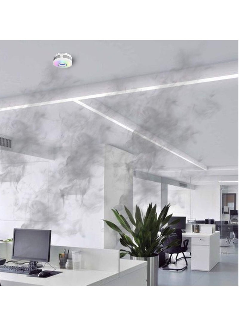 KASTWAVE Combination Smoke and Carbon Monoxide Alarm Detector, Dual Sensor CO Smoke Alarm Detector Battery Powered with LCD Display and Sound Warning for Home,School,Office Black - Image 4