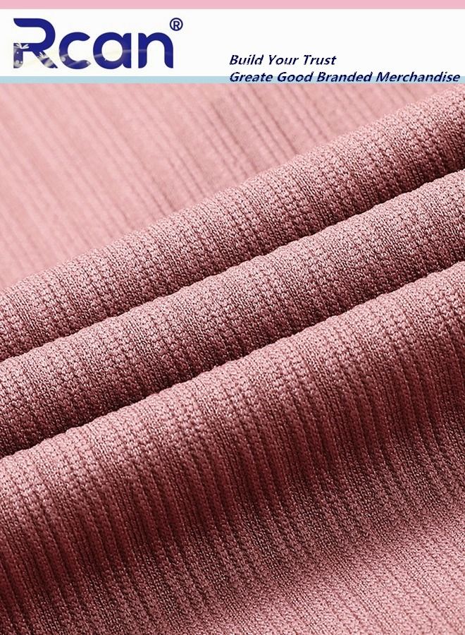 Rcan Women's Thermal Underwear Set Crew Neck Long Sleeve Winter  Base Layer Bottom Shirt 2 Piece Slim Fit Top and Pants - Image 3