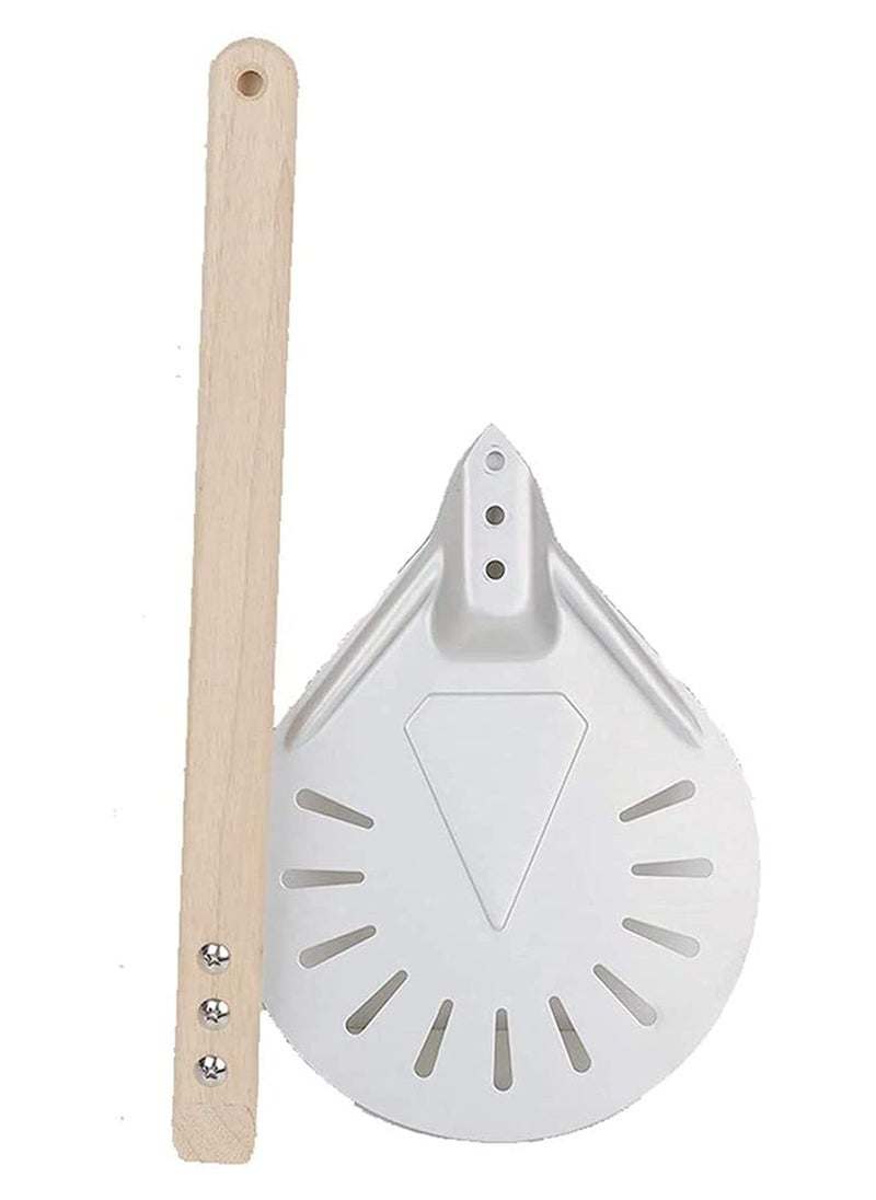 Round Perforated Pizza Peel Aluminum Material Non Durable Turning Detachable Wood Handle - pzsku/ZE14C5C9B3D6E7E9E0AABZ/45/_/1696743603/1f54b59c-1572-493e-9e99-784276f38779