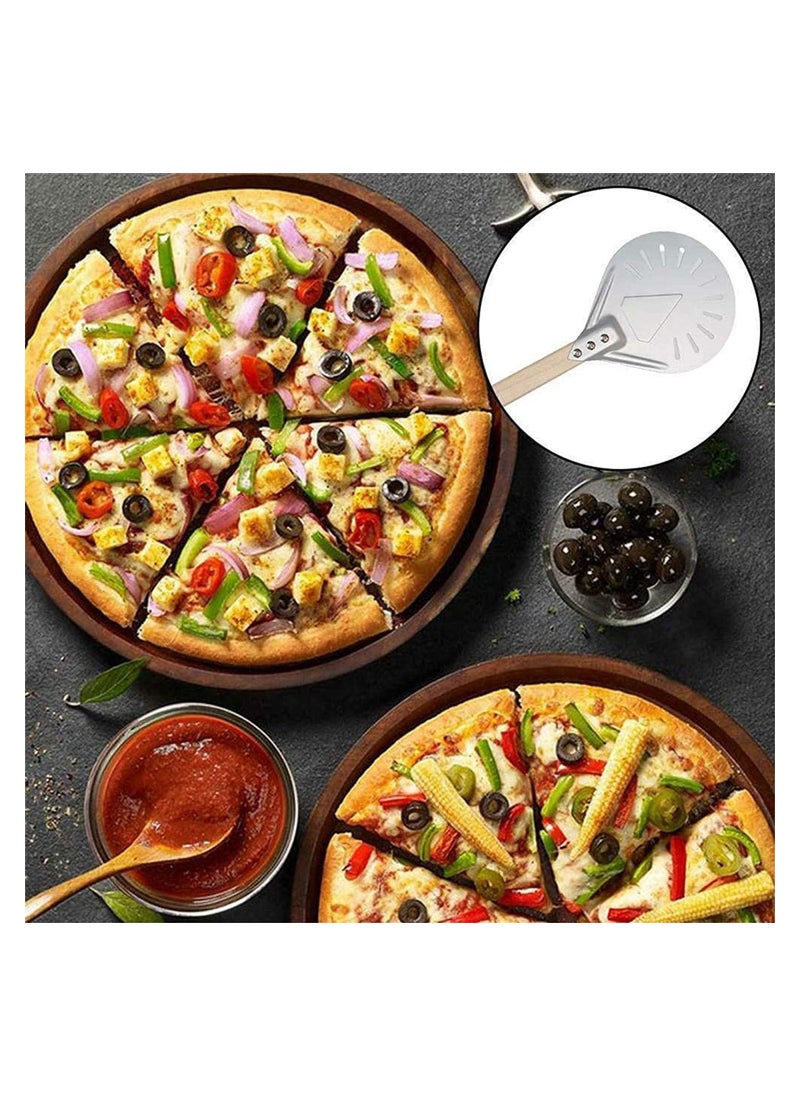 Round Perforated Pizza Peel Aluminum Material Non Durable Turning Detachable Wood Handle - pzsku/ZE14C5C9B3D6E7E9E0AABZ/45/_/1696743604/ceb22130-9893-4272-ac7b-9e4bf09b8ee9