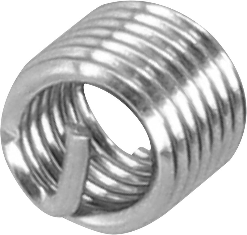 Hyuduo 100 PCS Thread Repair Insert M6 x 1 Helicoil Metric Thread Sleeves Stainless Steel Wire Thread Sheaths with Different Length to Choose for Thread Repair(9mm) - Image 2