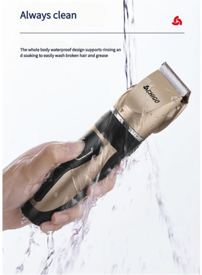CHIGO High Quality Professional Usb Rechargeable Waterproof Ipx4 Hair Clipper For Men Groomers - Image 4