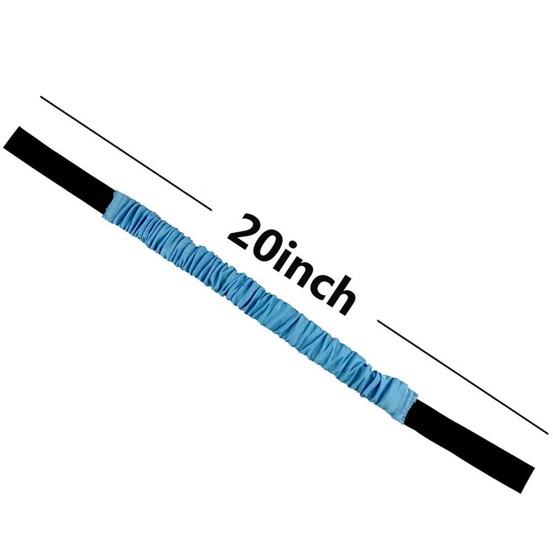 ZXSWEET 8PCS 3-Legged Race Bands Elastic Tie Rope with 4 Assorted Colors Perfect for Relay Race Game, Carnival, Field Day, Backyard - Image 3