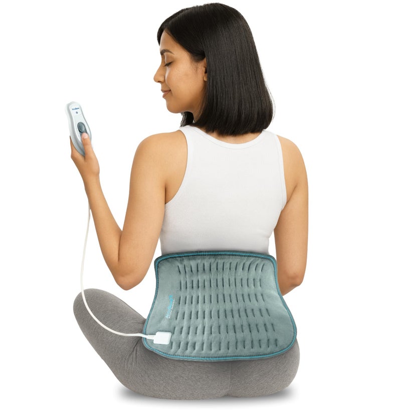 AccuSure T002 Heating Pad (48×27 cm) Extra Large | Electric Heat Pad for Back, Neck, Shoulder, Abdomen, Joint & Period Pain Relief | Ultra Soft Fabric | Fast Heating | Temperature Control | Unisex - Image 1