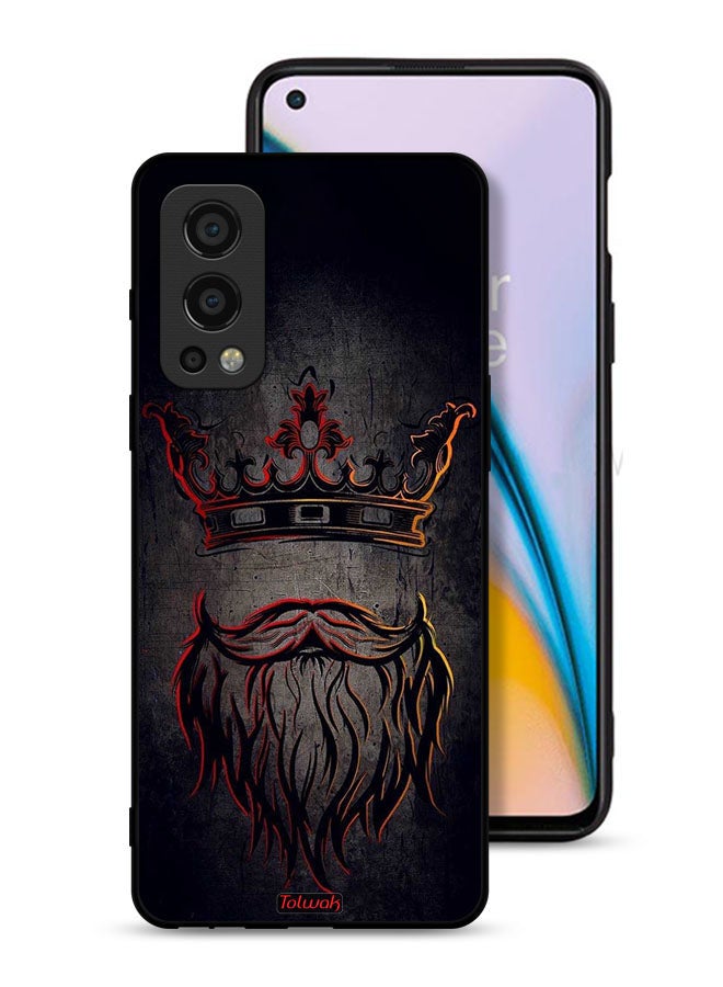 Tolwak OnePlus Nord 2 5G Protective Case Cover King Artwork - Image 1