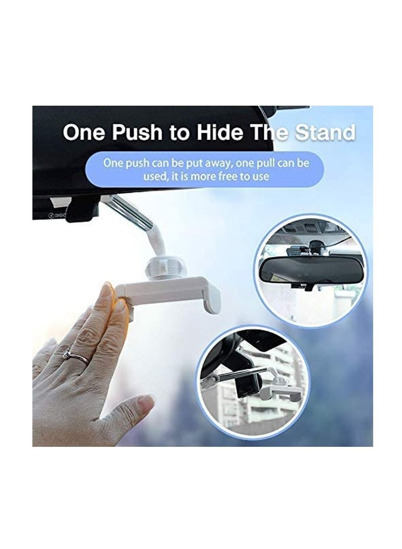 SYOSI 360 Degree Rearview Mirror Phone Holder Universal Car Rearview Mirror Mount Phone and Holder Clip Suitable for Most 4 to 6.1Inch Phones - Image 3
