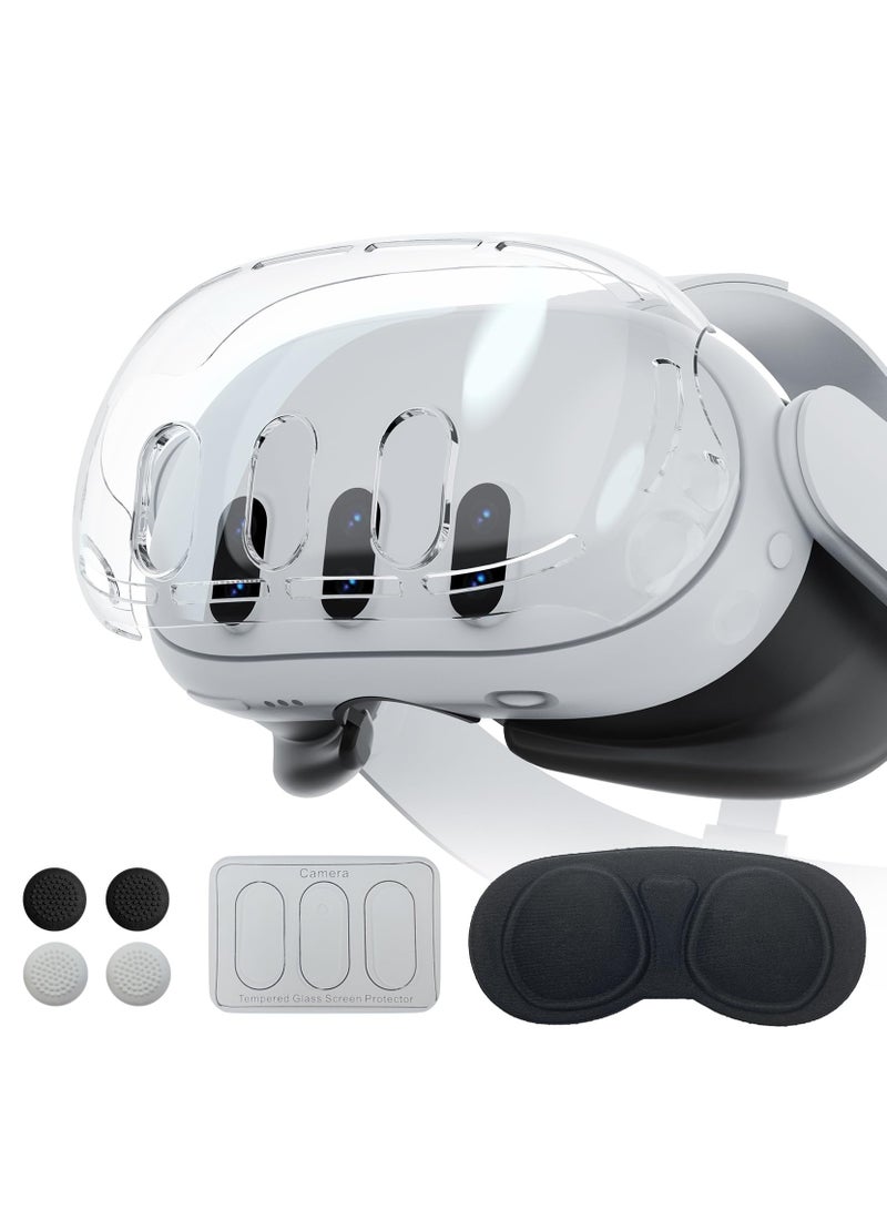 Meta Quest 3 Accessories Four-Piece Protective Kit with Lens Protector and VR Device Accessories - Image 1