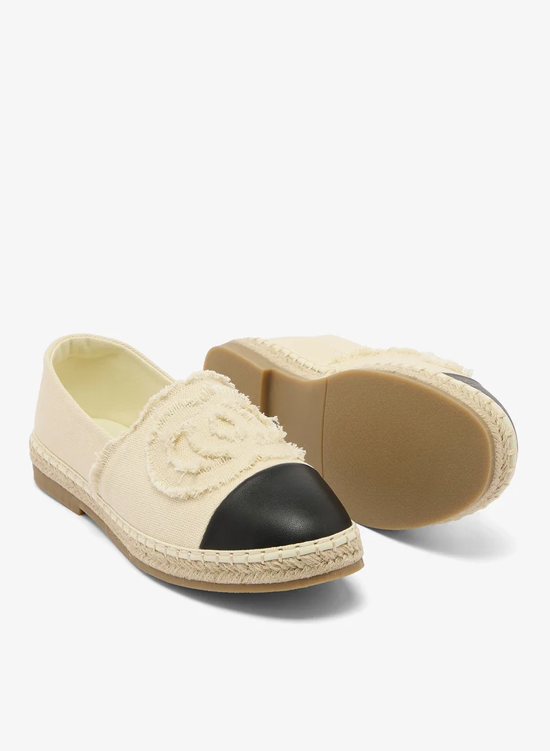Ginger White Tweed Two Tone Espadrilles for Women | Best Price UAE