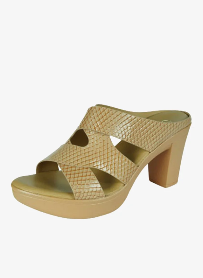 Michelle Morgan Camel Michelle Morgan Ladies Block Heel Sandals 913RJ07A Camel for Women | Best Price UAE