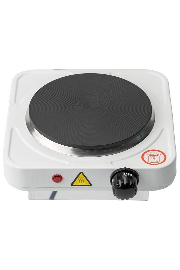 موقد كهربائي محمول للمطبخ، موقد ذو شعلة واحدة، لوح تسخين للطهي، بقوة 1000 واط، مع تحكم قابل للتعديل في درجة الحرارة، موقد مدمج للطاولة - Image 1