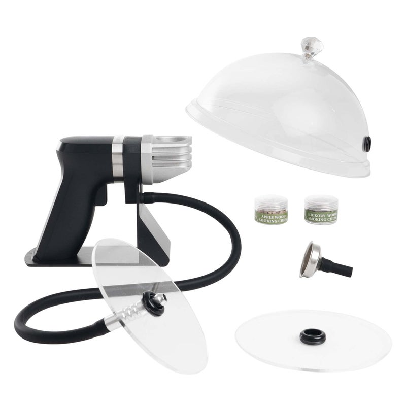 WITANHURST WITANHURST Cocktail Smoker Portable Handheld Cold Smoking Gun Electric Smoker Cold Smoker Smoke Infuser Kit for Food and Drinks  Includes Wood Chips Batteries Dome Lid 