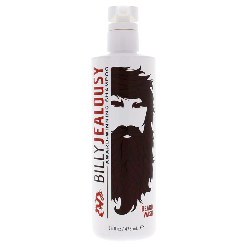 Billy Jealousy Beard Wash for Smooth, Manageable & Frizz-free Facial Hair, Beard Care Enriched with Hydrating Aloe & Strengthening & Conditioning Green Tea Extract, 16 Fl Oz - Image 1