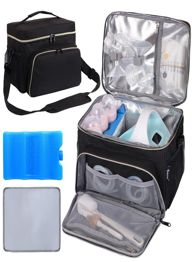 Timoxi Breast Pump Bag Fit for Spectra S1 and S2, Pumping Bag with Breastmilk Ice Pack & Waterproof Mat, Perfect for Working Moms and Travel - Image 1