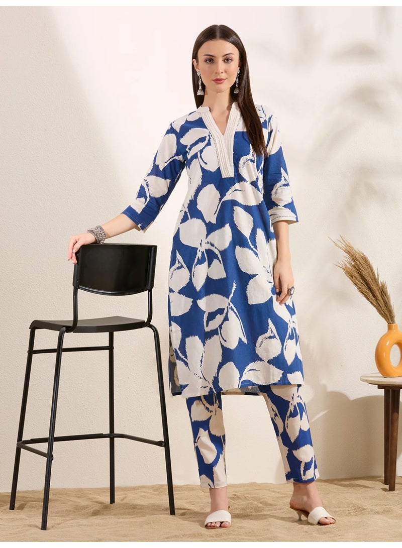 PRIYA’S PANACHE Trendy Abstract Printed A-Line Co-ord Set for Women - Image 3