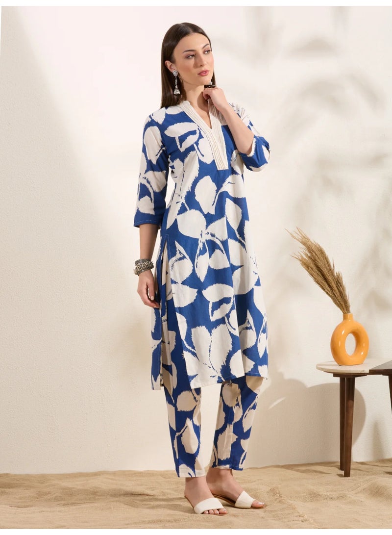 PRIYA’S PANACHE Trendy Abstract Printed A-Line Co-ord Set for Women - Image 2