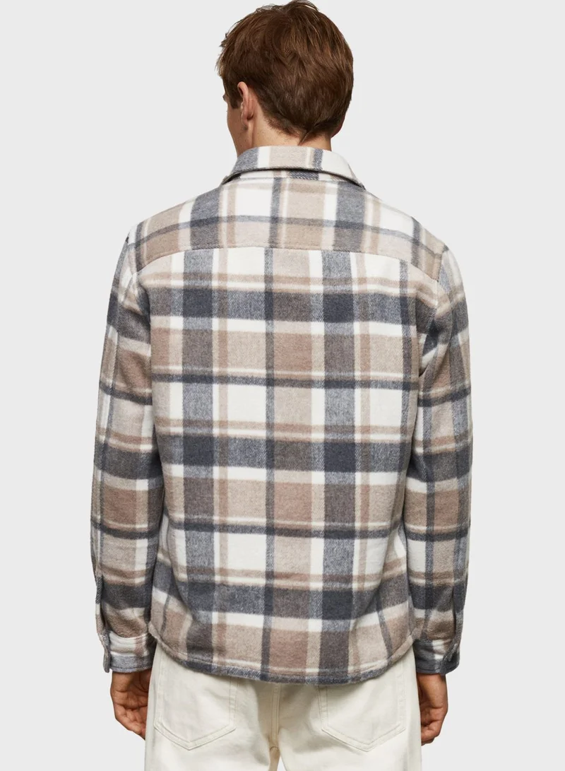 Mango Man Flap Pocket Regular Fit Shirt
