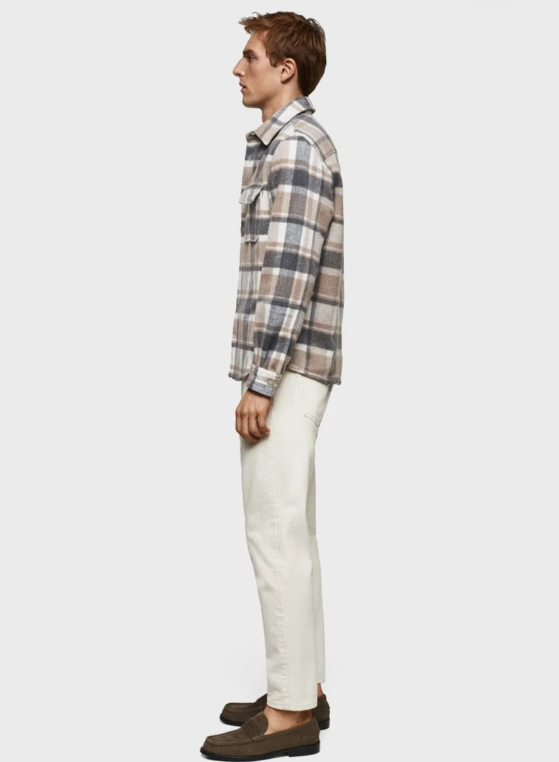 Mango Man Flap Pocket Regular Fit Shirt