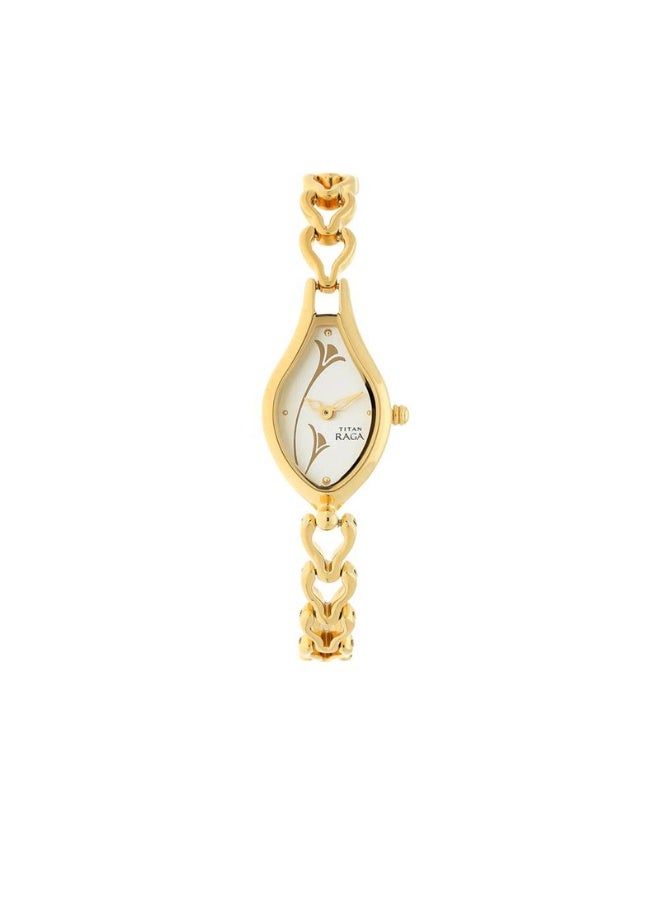 TITAN Karishma Women’s Watch 2457YM01 – Champagne Dial, Gold-Tone Stainless Steel Bracelet, Quartz - Image 1