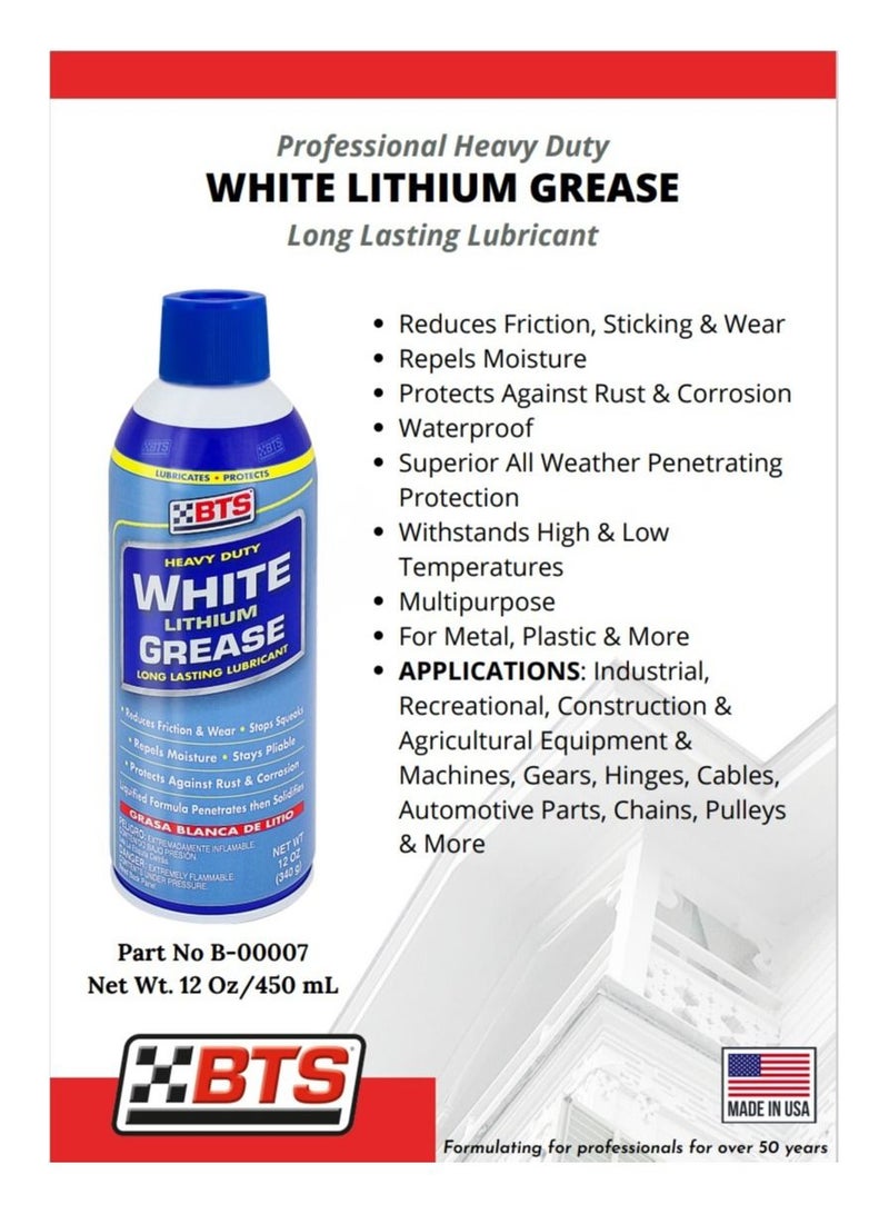 BTS White Lithium Grease Lubricant - Image 2