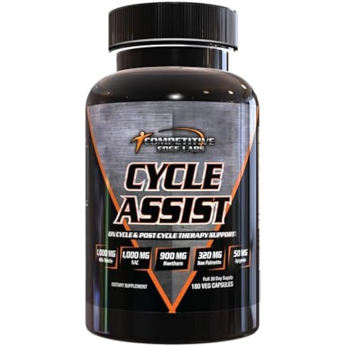 Competitive Edge Labs Cycle Assist by CEL: All-in-One On Cycle Support with Advanced Liver Assist and Organ Protection. 60 servings. Includes Milk Thistle, Saw Palmetto, and Hawthorne. - Image 1