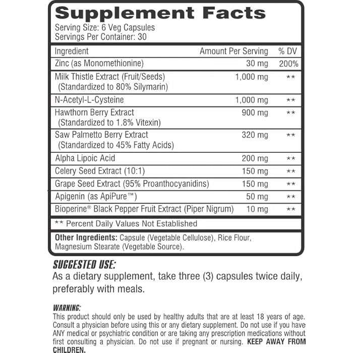 Competitive Edge Labs Cycle Assist by CEL: All-in-One On Cycle Support with Advanced Liver Assist and Organ Protection. 60 servings. Includes Milk Thistle, Saw Palmetto, and Hawthorne. - Image 2