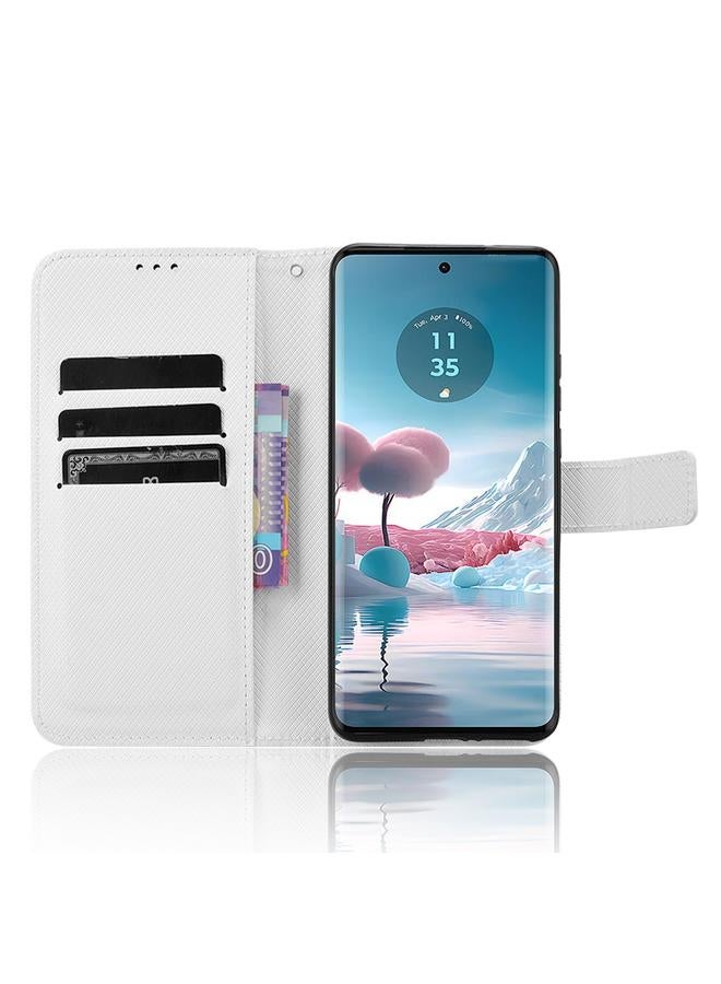 اس-توب جراب لهاتف Motorola Edge 40 Neo 5G مصنوع من الجلد بتصميم ماسي - Image 4