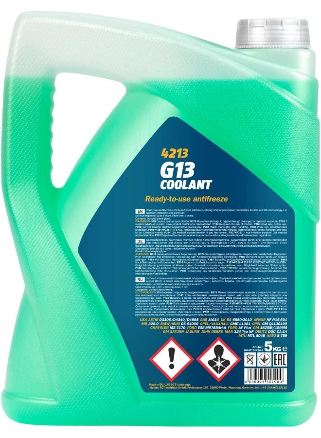 Mannol G13 Ready to use Antifreeze Coolant, G13, HOAT, 5 litres - Image 2