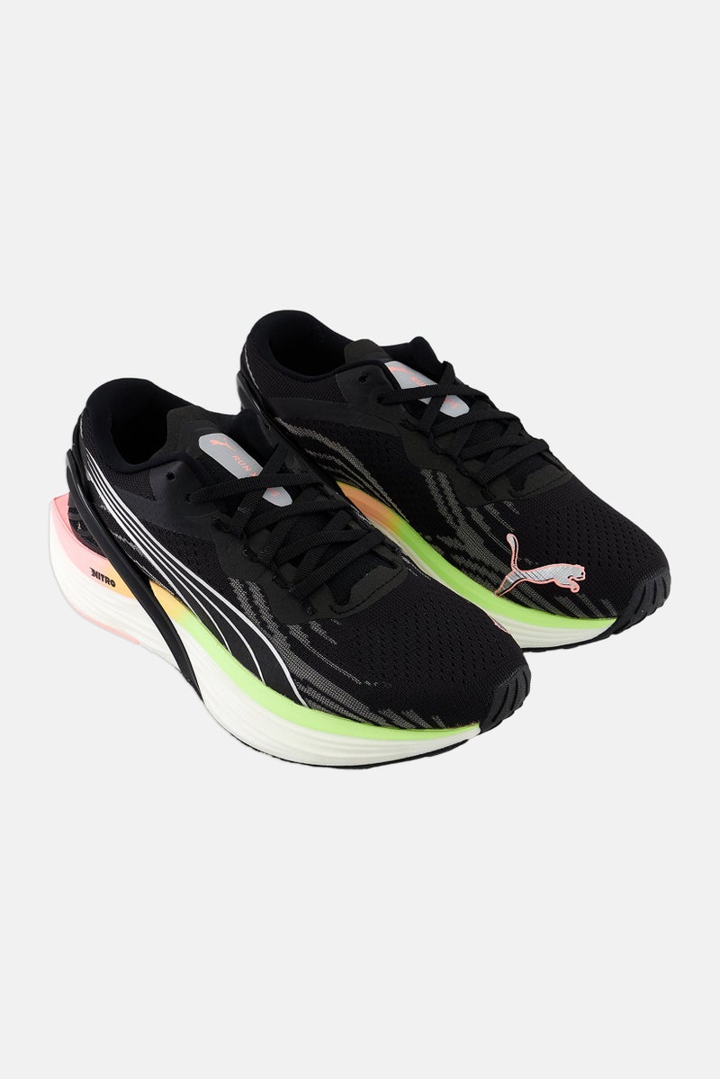 PUMA أحذية جري نسائية XX نيترو مزودة بأربطة، سوداء - Image 1