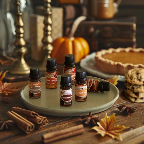 ARVIDSSON Autumn Spice Essential Oils Set, ARVIDSSON Fall Essential Oil for Diffuser - Cinnamon, Pumpkin Pie, Harvest Spice, Apple Cider, Gingerbread, Snickerdoodle, Cozy Fragrance Oils - Image 5