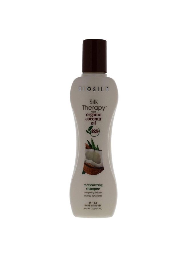 BIOSILK Silk Therapy with Organic Coconut Oil Moisturizing Shampoo Unisex Shampoo 5.64 oz - Image 1