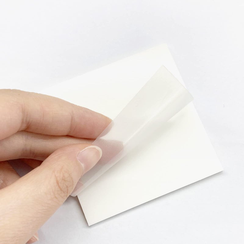 HSYMQ 6Pack Transparent Sticky Notes, Clear, 3â€™â€™ x 3â€™â€™ Translucent, Waterproof See Through, 300 Sheets - Image 3